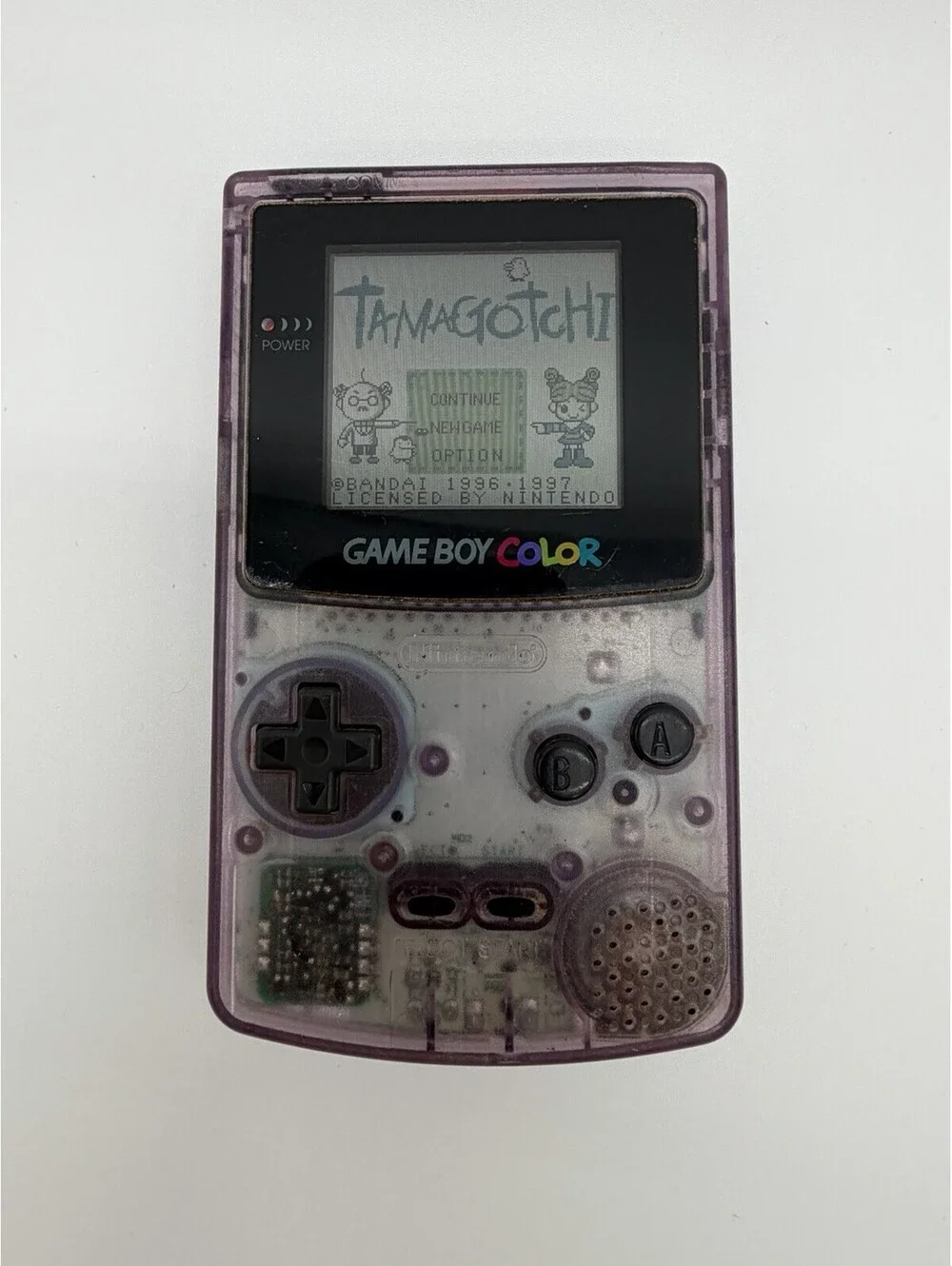 Nintendo Game Boy Color Atomic Purple Clear System Handheld Console CGB-001